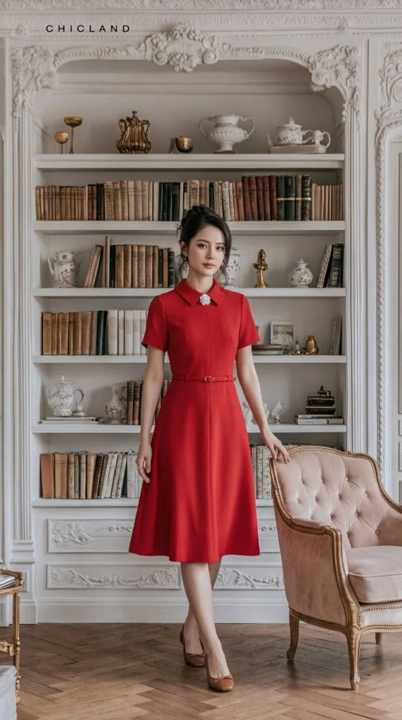 Tính linh hoạt của váy liền thân chốn văn phòng