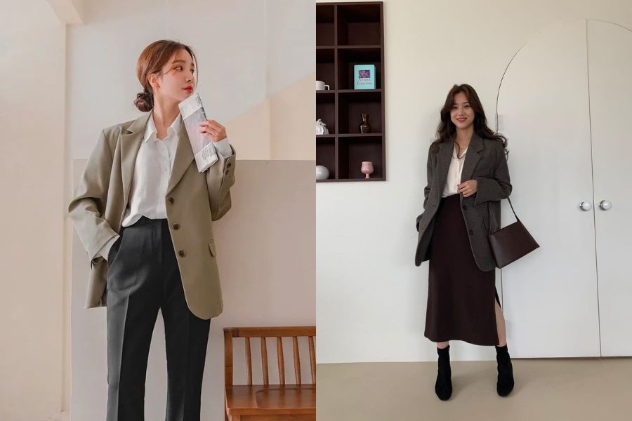 Sử dụng áo khoác blazer làm khung định hình cho bản phối layer