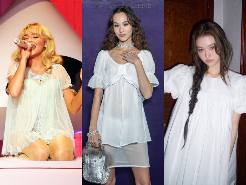 Phụ kiện Y2K khi diện đầm babydoll
