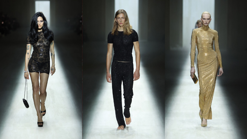 Kate Moss trên sàn diễn Gucci Thu Đông 2026