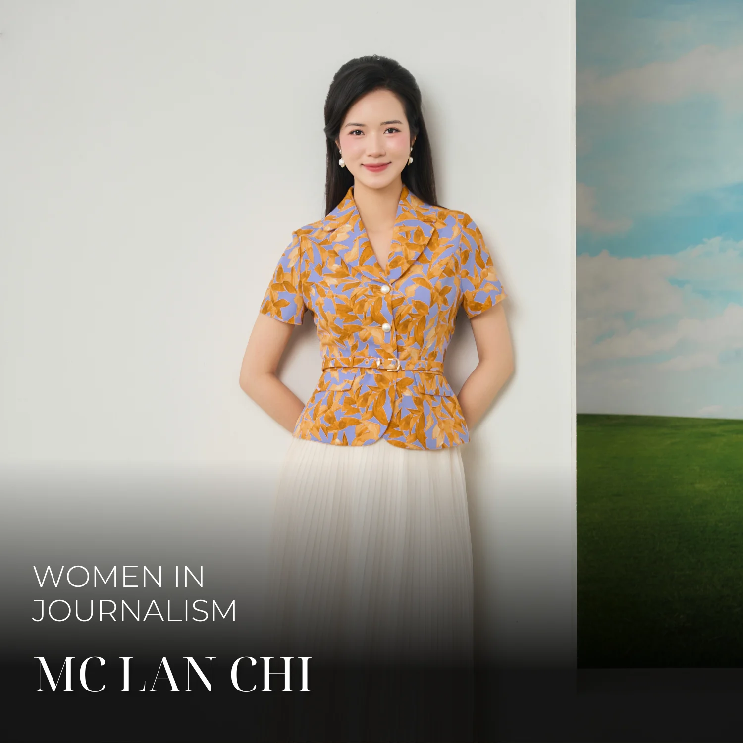 Phong cách biên tập viên truyền hình thanh lịch