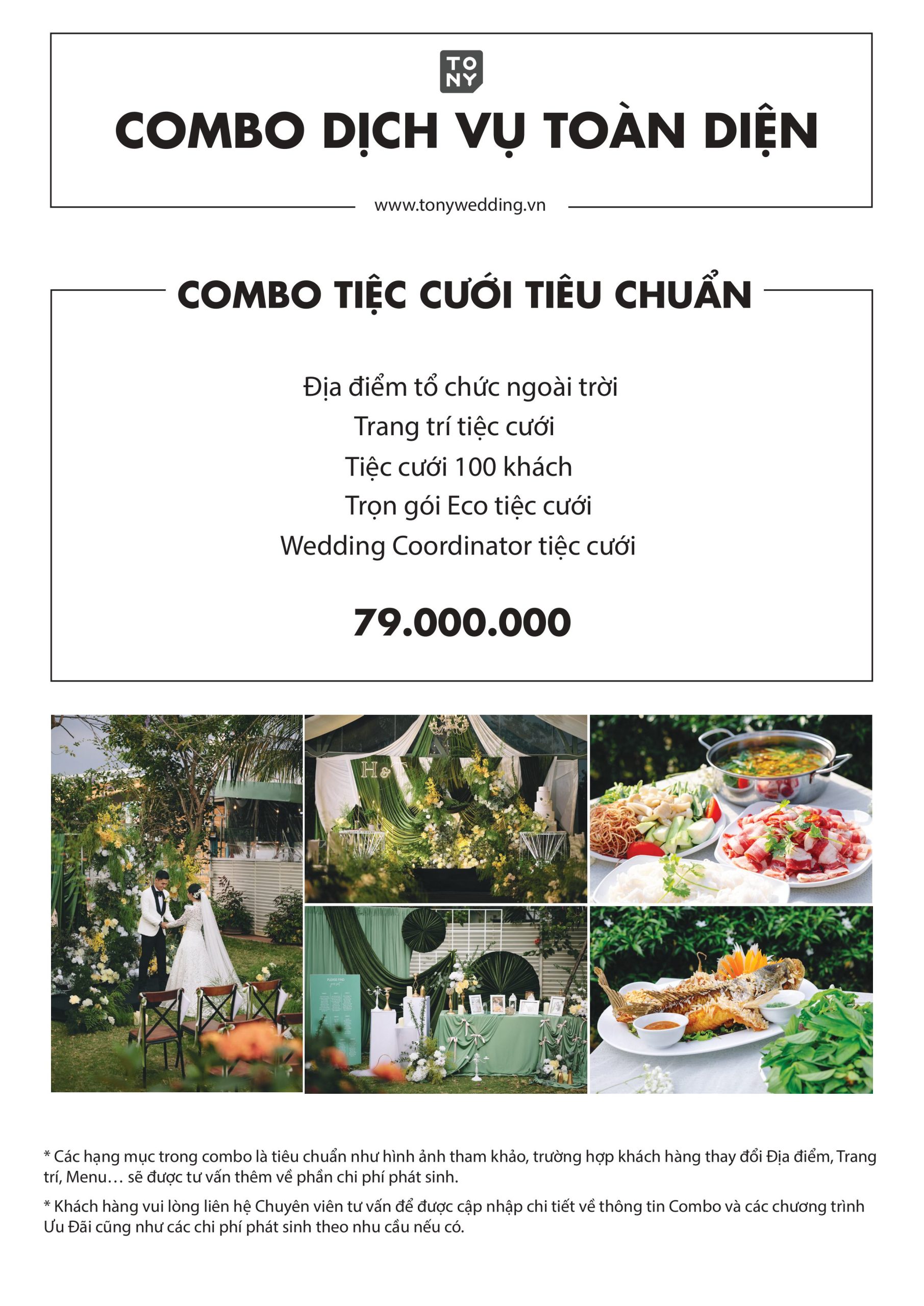 Cưới hỏi trọn gói - tiệc cưới tiêu chuẩn
