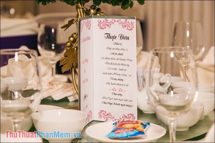Mẫu thực đơn đám cưới bình dân tiết kiệm nhưng vẫn đầy đặn