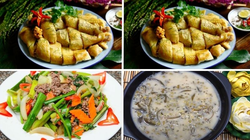 Thực đơn đám cưới miền bắc