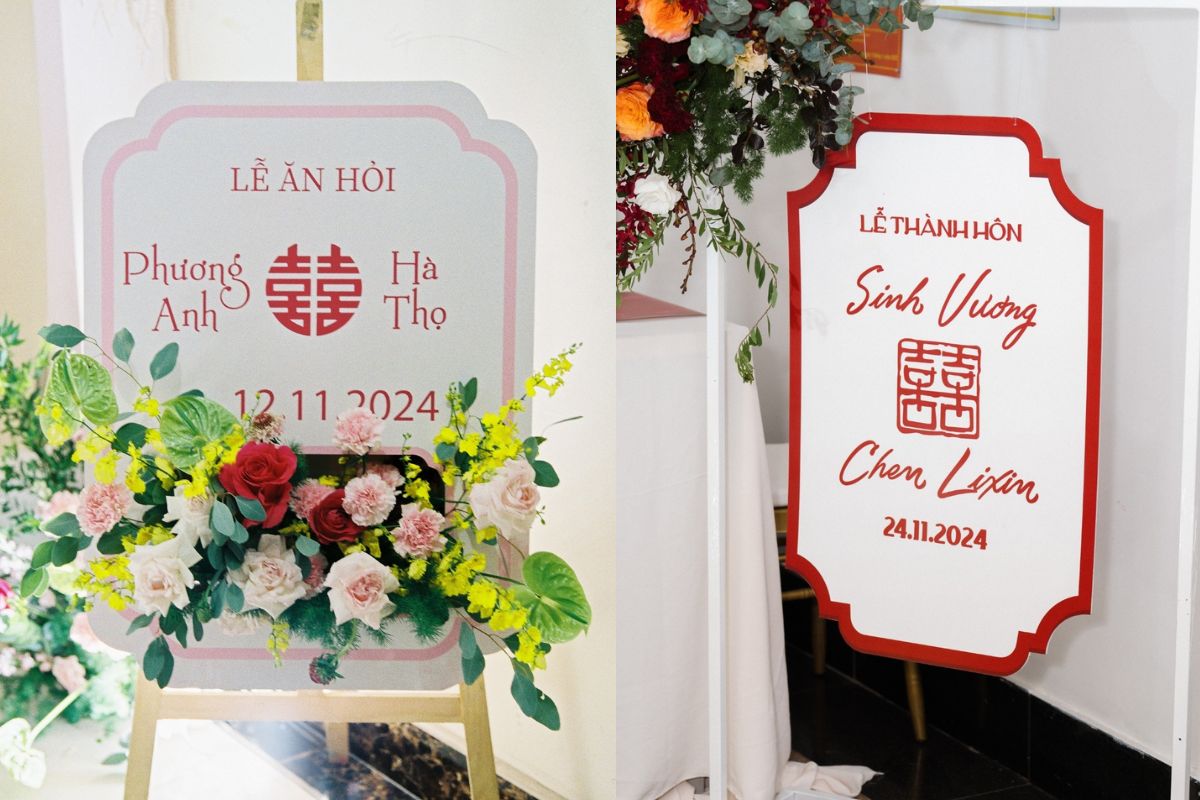 Welcome board đặt cửa ra vào, điểm nhấn nhẹ mà tinh tế