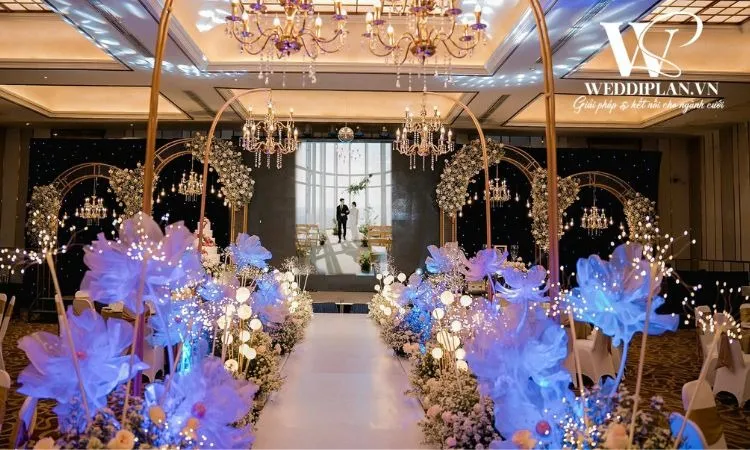 Không gian tiệc cưới Diamond Place sang trọng