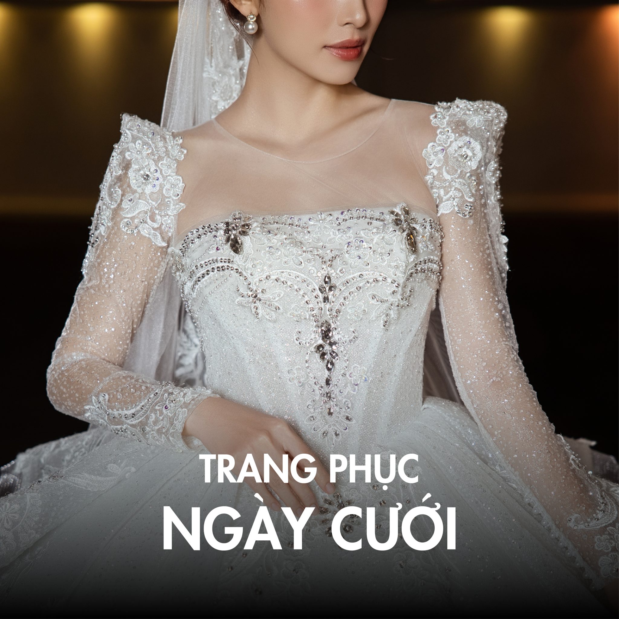 Trang phục cưới sang trọng thể hiện cá tính riêng của cặp đôi