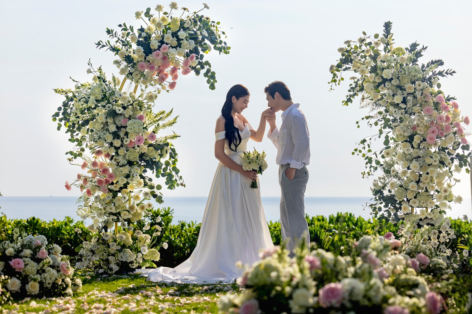 Thực đơn tiệc cưới và trang trí bàn tiệc tại Cam Ranh