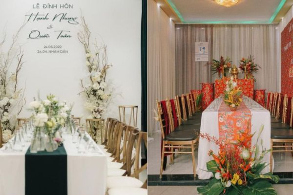 Concept lễ ăn hỏi tối giản
