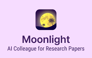 Giao diện Moonlight AI hỗ trợ tổng hợp và phân tích tài liệu nghiên cứu