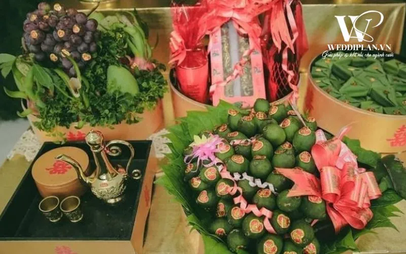Mâm quả lễ gia tiên phong cách miền Bắc