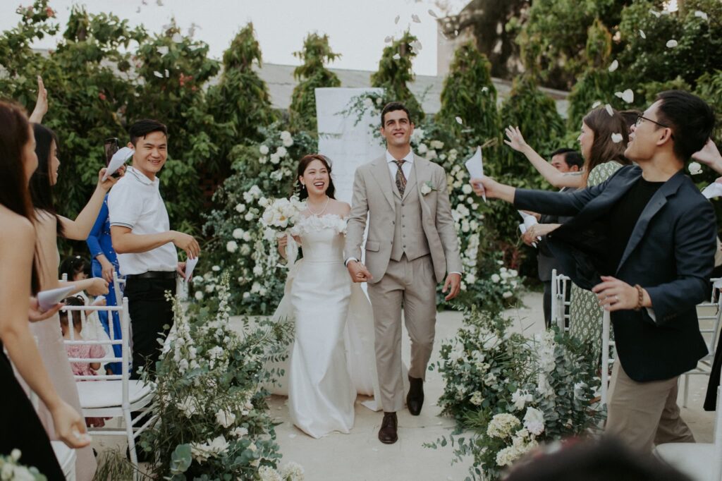 Wedding vow ceremony decoration