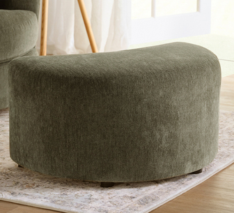Ghế đôn Ottoman vuông màu rêu Moss dễ dàng di chuyển và ghép nối linh hoạt
