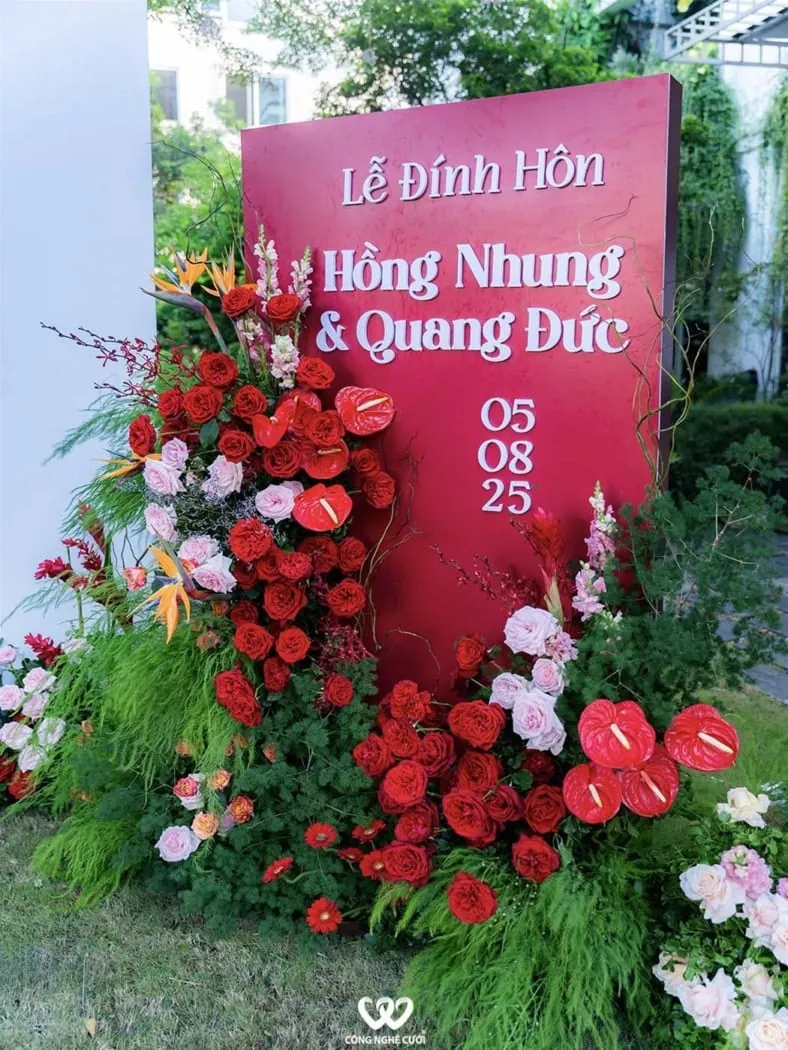 Bảng Tên Cổng Hoa Lễ đính Hôn