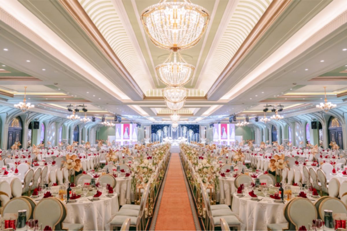 Không gian tiệc cưới rộng rãi tại Trống Đồng Palace Cảnh Hồ