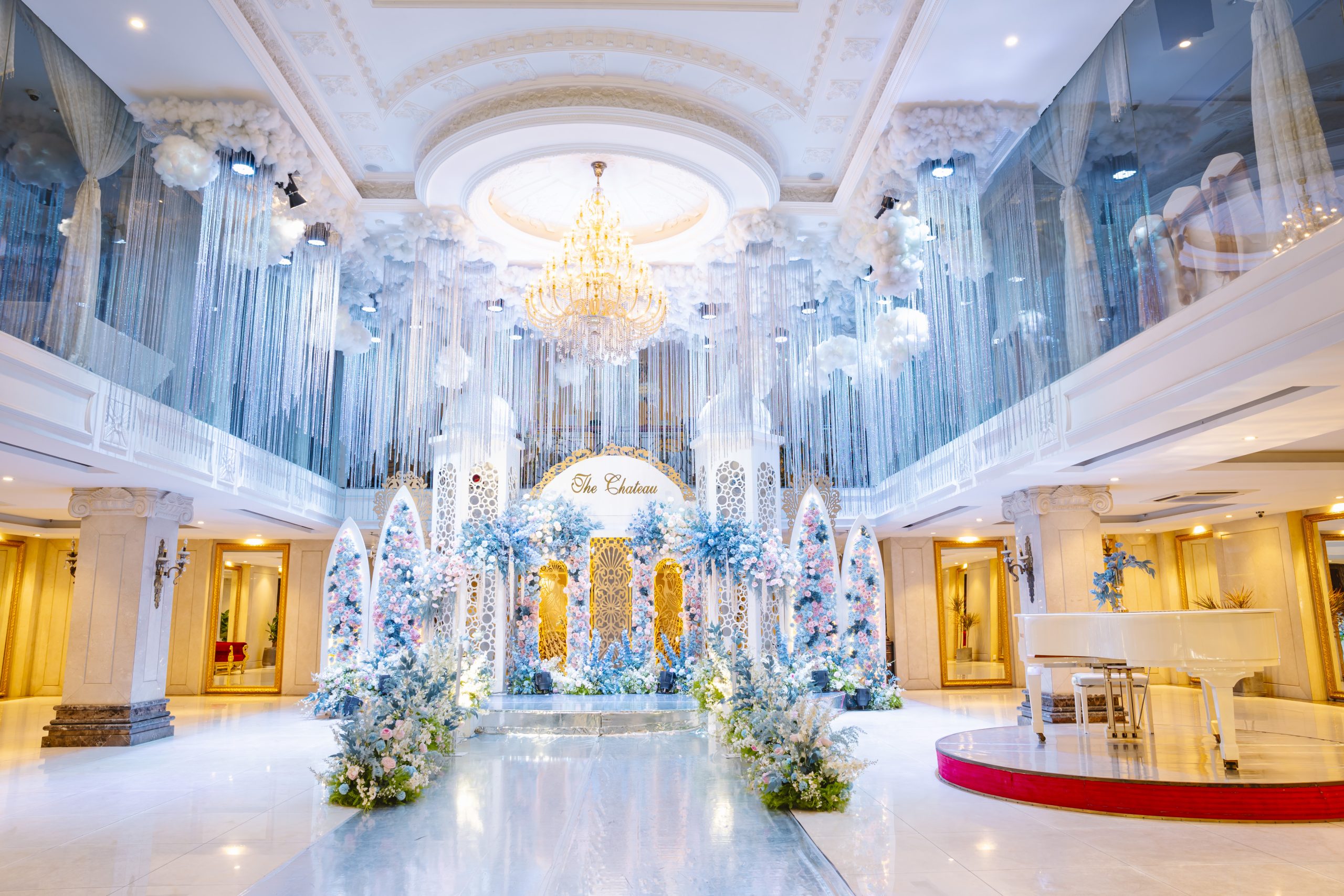 Không gian tiệc cưới tại The Chateau