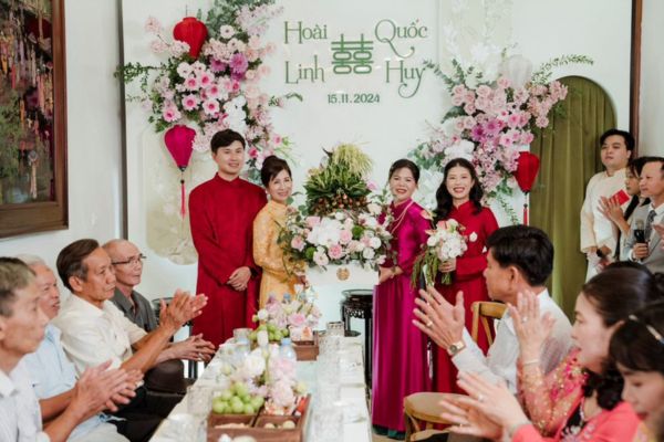 Trang trí lễ ăn hỏi đơn giản