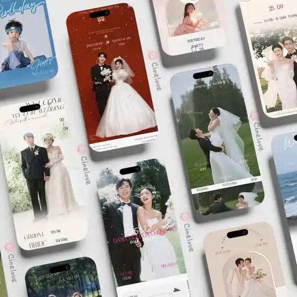Kho mẫu thiệp cưới trực quan và đa dạng tại Cinelove