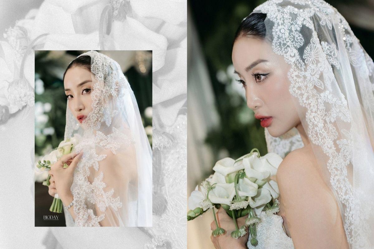 Veil cưới giúp cô dâu thanh thoát hơn trong các shoot hình