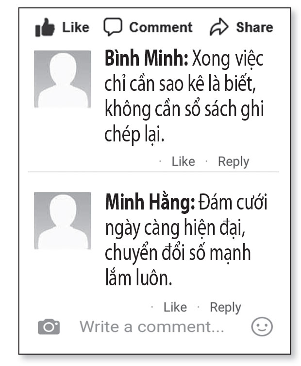 Quan điểm về việc dùng mã QR để mừng cưới