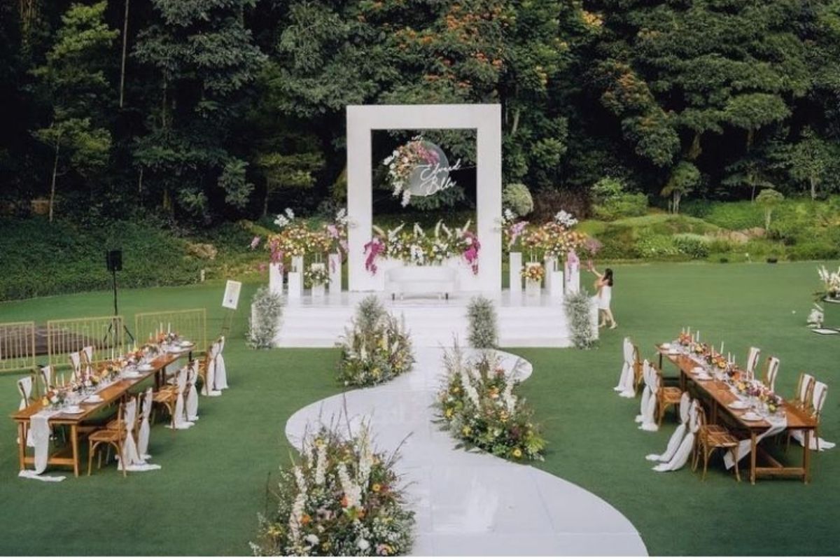 Ý tưởng trang trí tiệc cưới phong cách Minimalist Garden