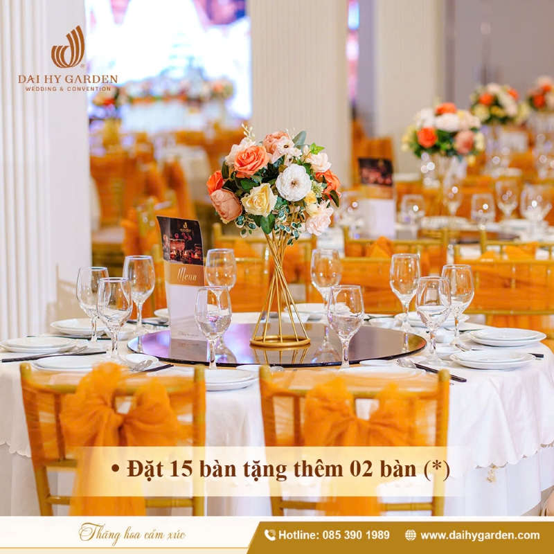 Ưu đãi cưới hấp dẫn tại Đại Hỷ Garden