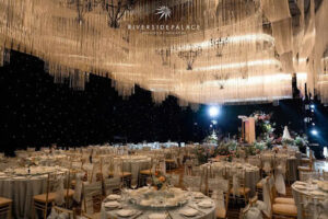 Không gian sảnh tiệc hiện đại tích hợp màn hình LED tại Capella Gallery Hall
