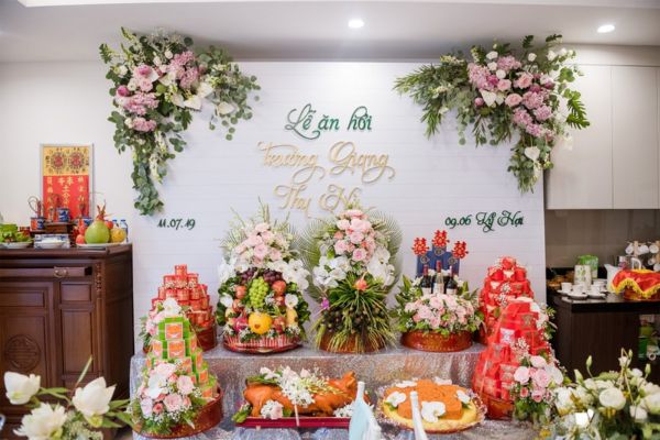 Phông nền lễ đính hôn tinh tế