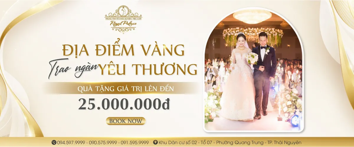 Chương trình khuyến mại mùa cưới và ưu đãi trọn gói tại Royal Palace