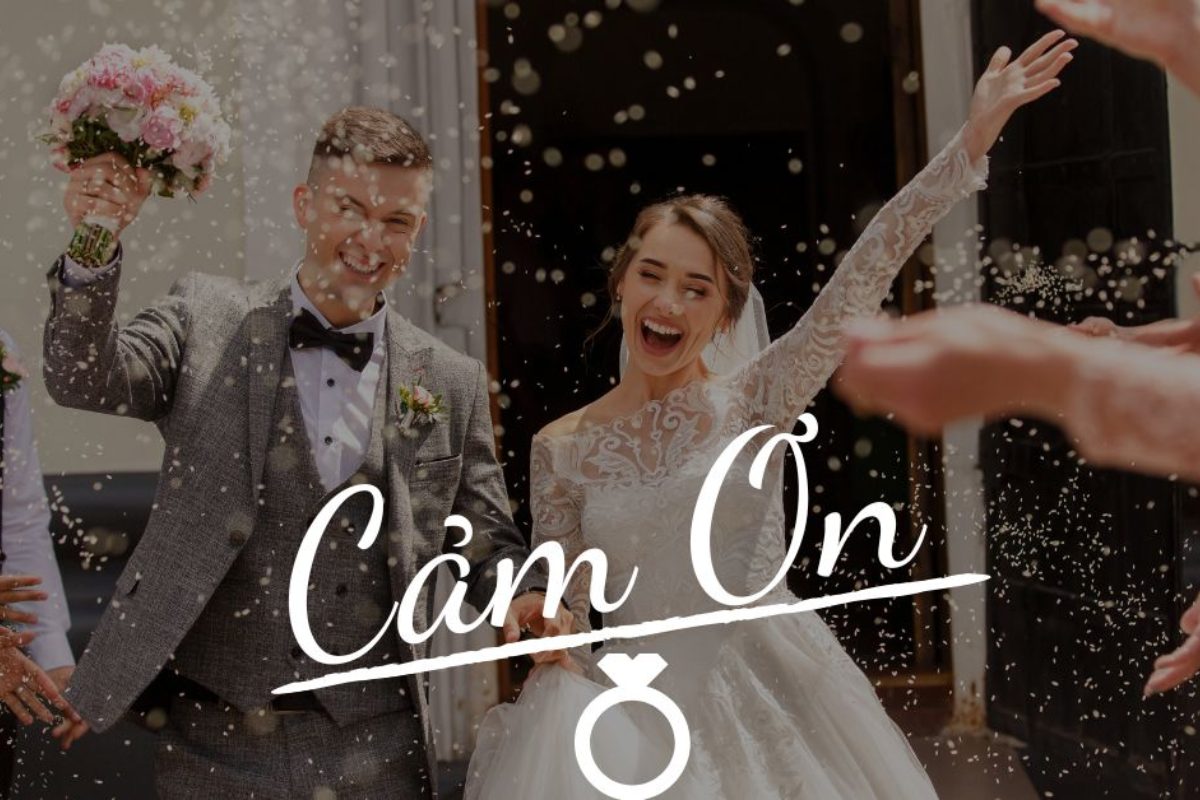 Cặp đôi cá nhân hóa lời cảm ơn với ảnh chất lượng cao