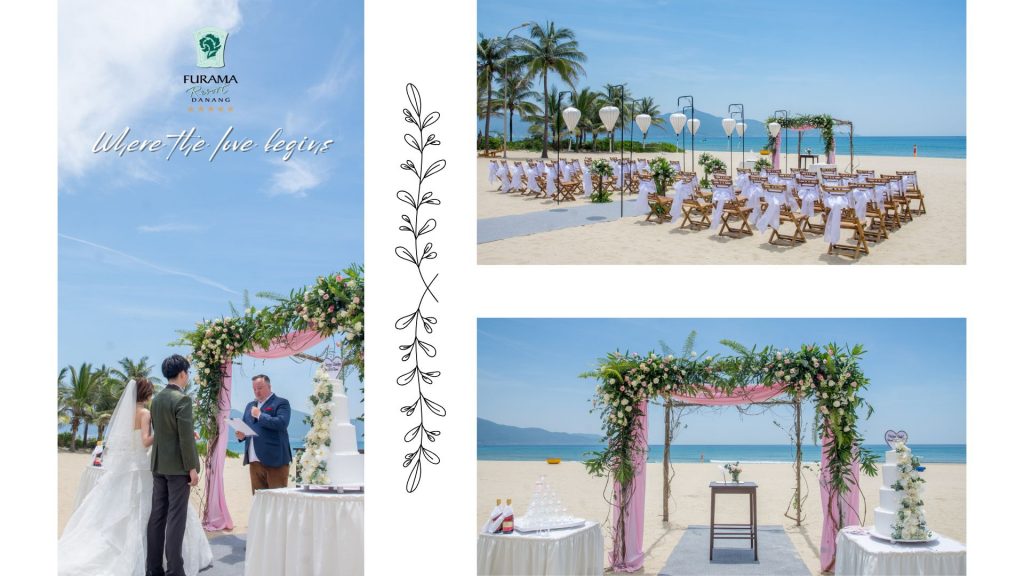 Dịch vụ đẳng cấp và chuyên nghiệp cho lễ cưới biển tại Furama Resort Đà Nẵng