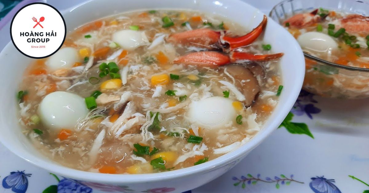 Món soup cua thơm ngon, sánh mịn