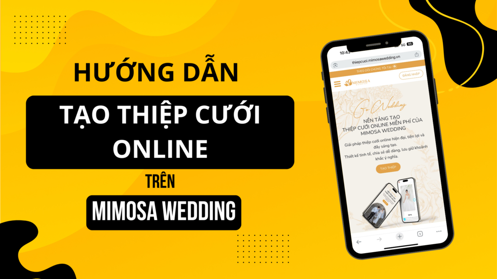 Mẫu hướng dẫn tạo thiệp cưới online