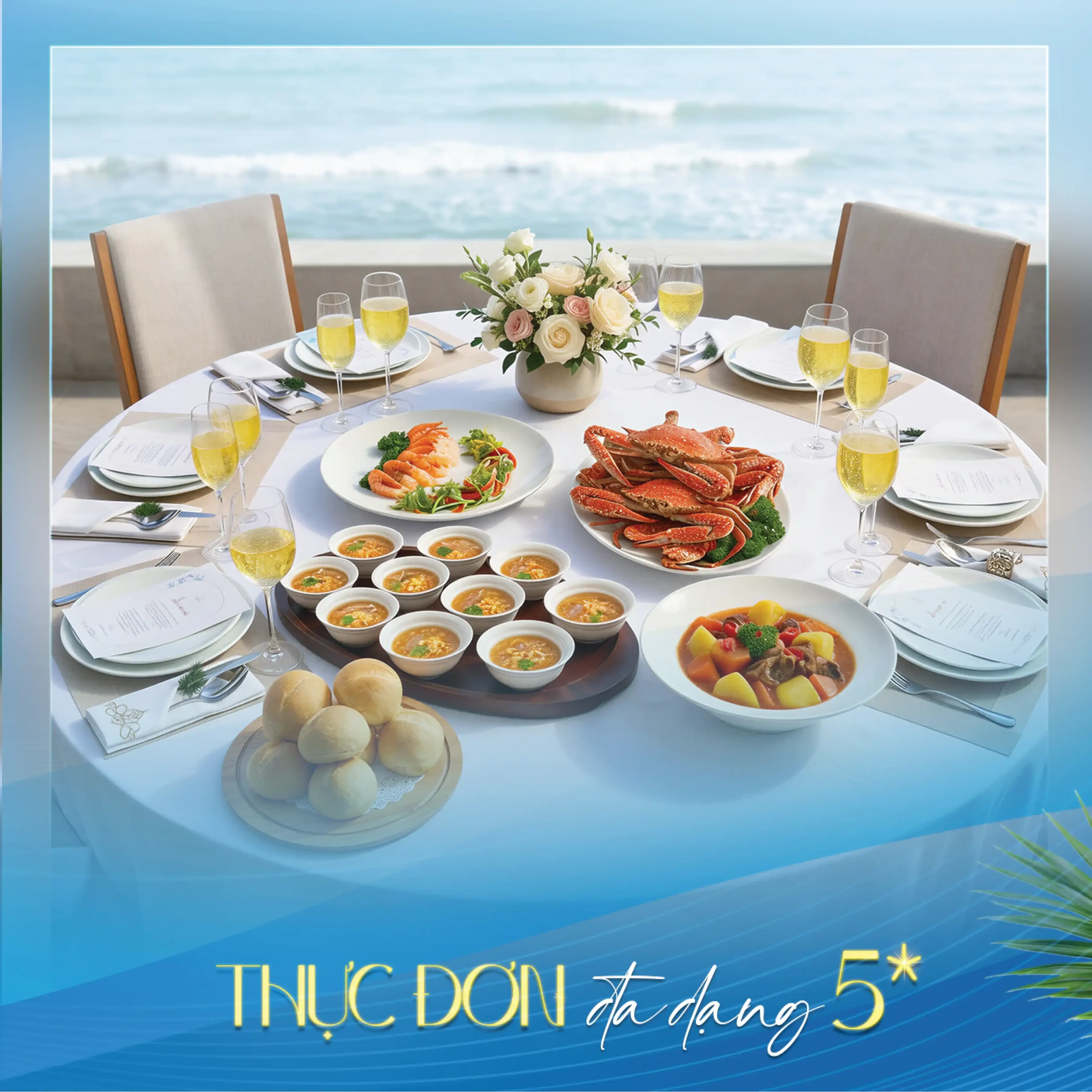 Thực đơn tiệc cưới bên biển The Maris Vũng Tàu
