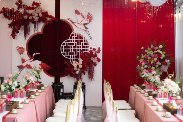 Trang trí lễ ăn hỏi hiện đại