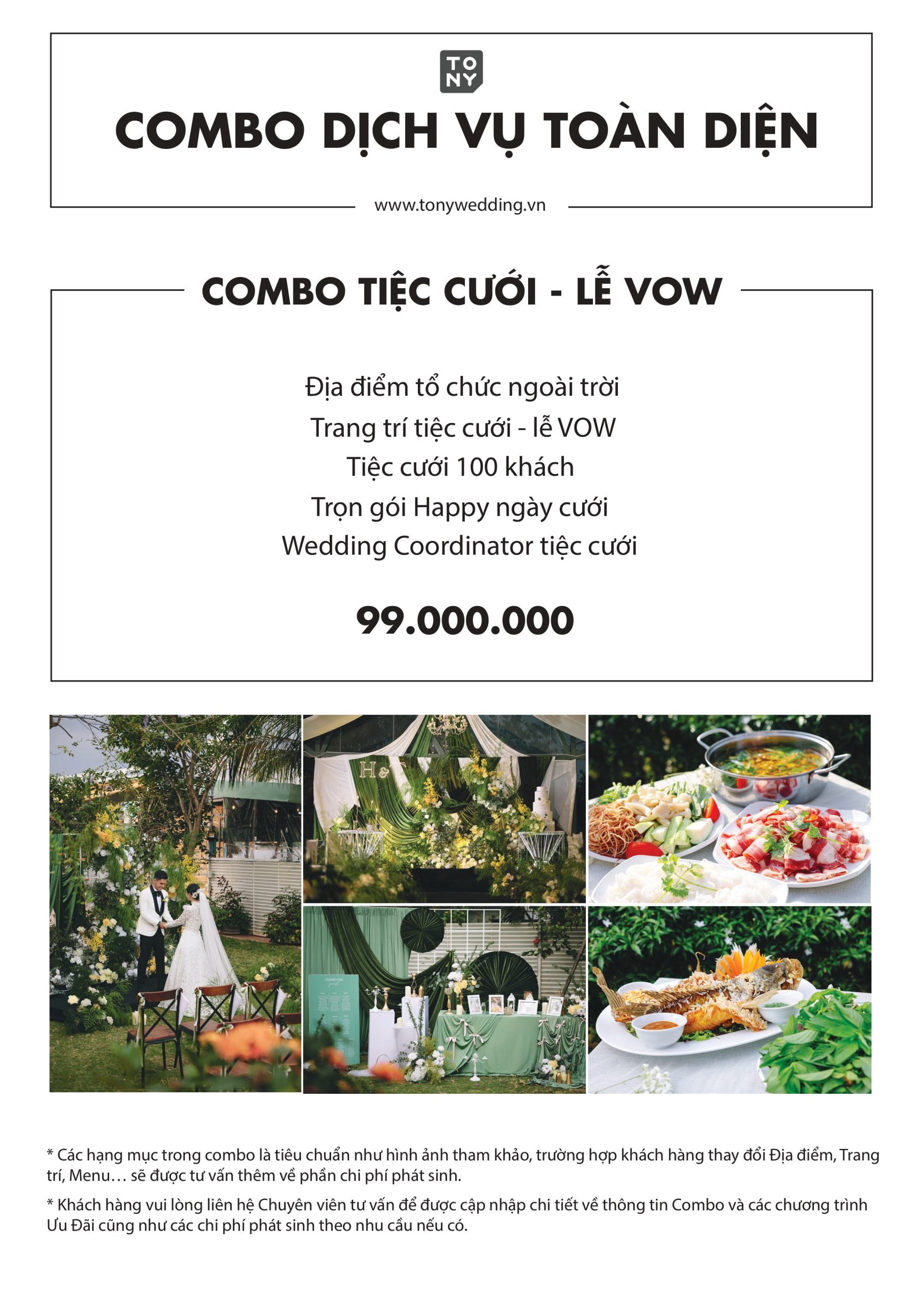 Cưới hỏi trọn gói - tiệc cưới & lễ vow