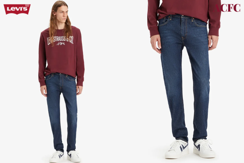 Levi's Tapered Fit: Dáng jeans dành cho người thích gọn gàng nhưng không bó sát