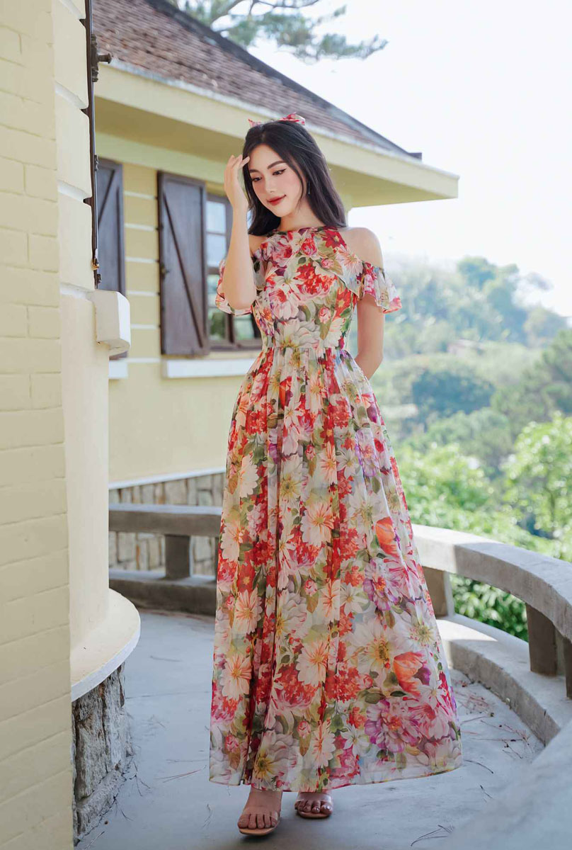 Kiểu đầm maxi dài đang được nhiều chị em yêu thích