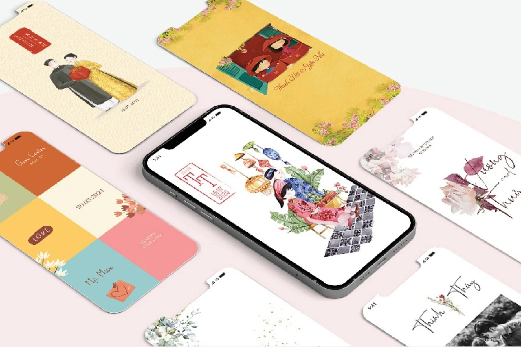Thiệp cưới online giới thiệu RSVP