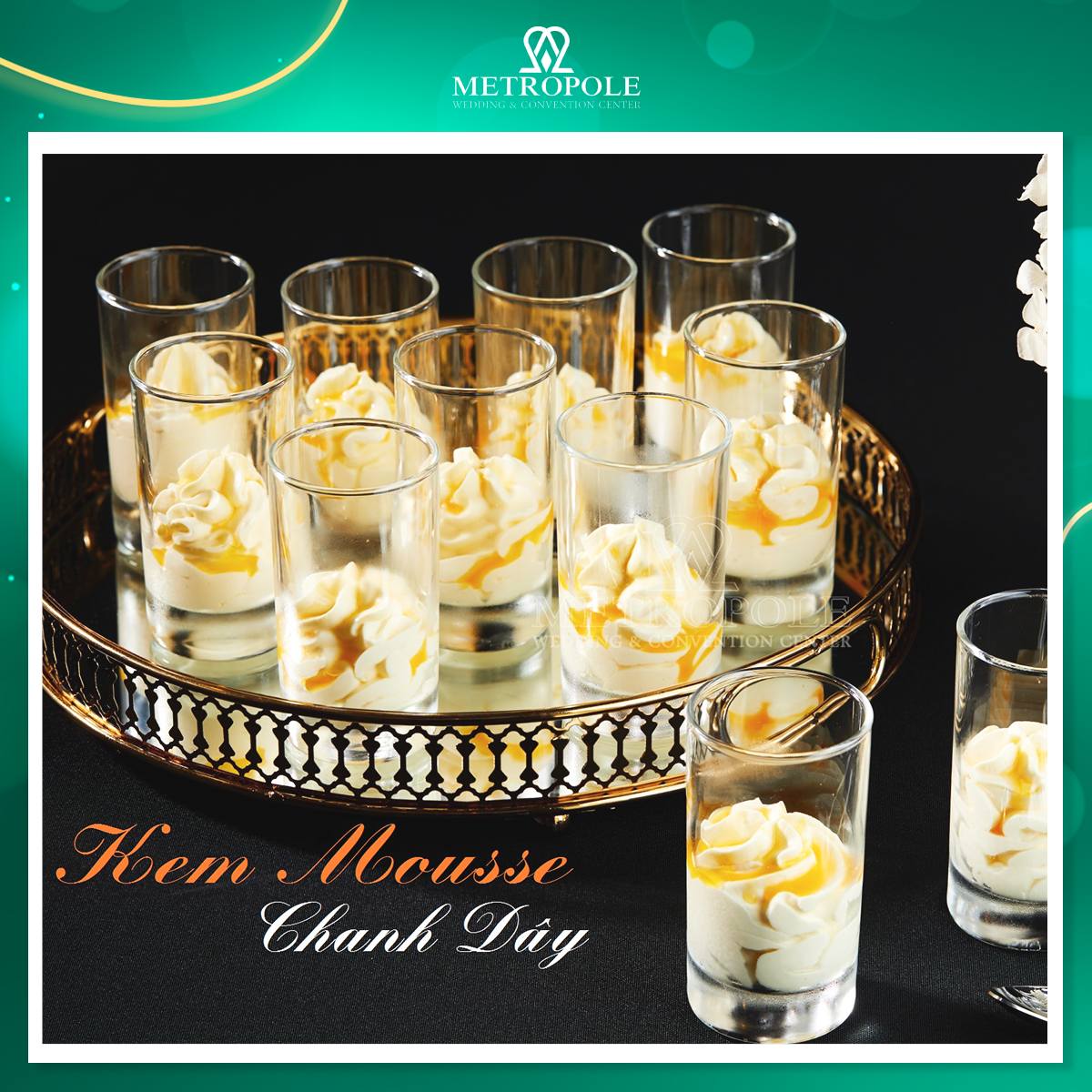 Bánh mousse trái cây kết thúc ngọt ngào