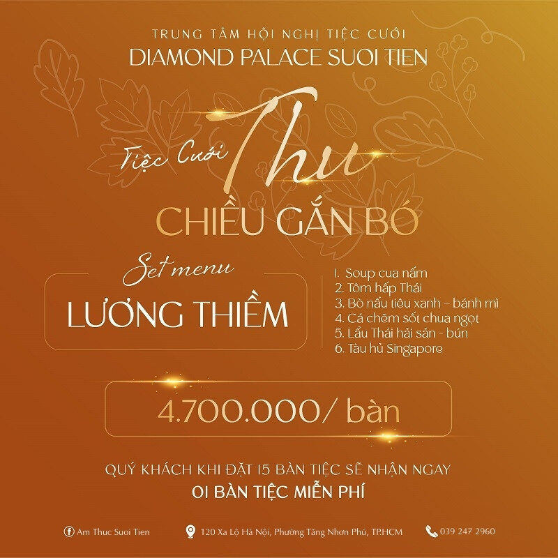 Set menu cưới