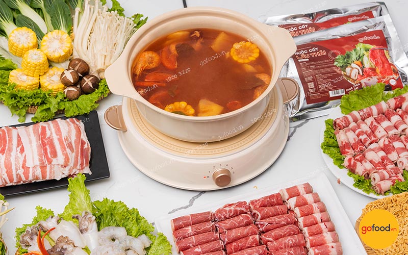 Lẩu Thái chua cay phù hợp cho tiệc cưới gia đình quy mô nhỏ