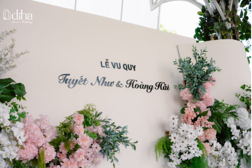 Không gian tiệc cưới sân vườn tại Bình Dương