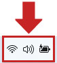 Giao diện Action Center trên thanh Taskbar