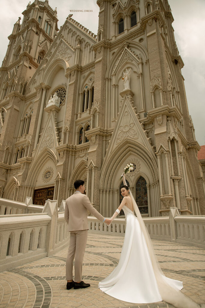 Kiến trúc độc đáo của nhà thờ Song Vĩnh, địa điểm chụp ảnh cưới được ưa chuộng