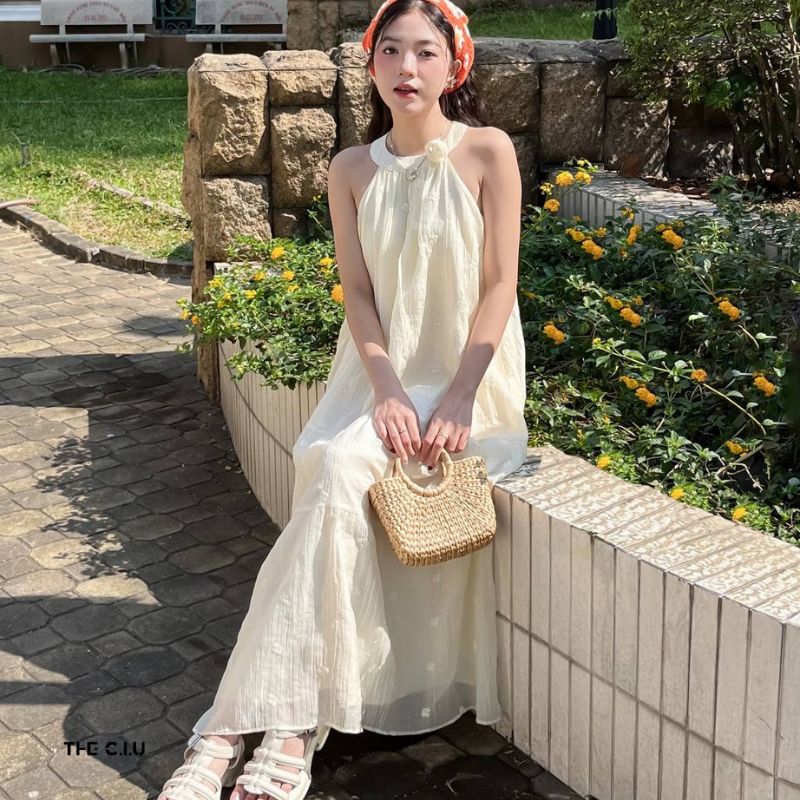 Váy hồng babydoll dịu dàng