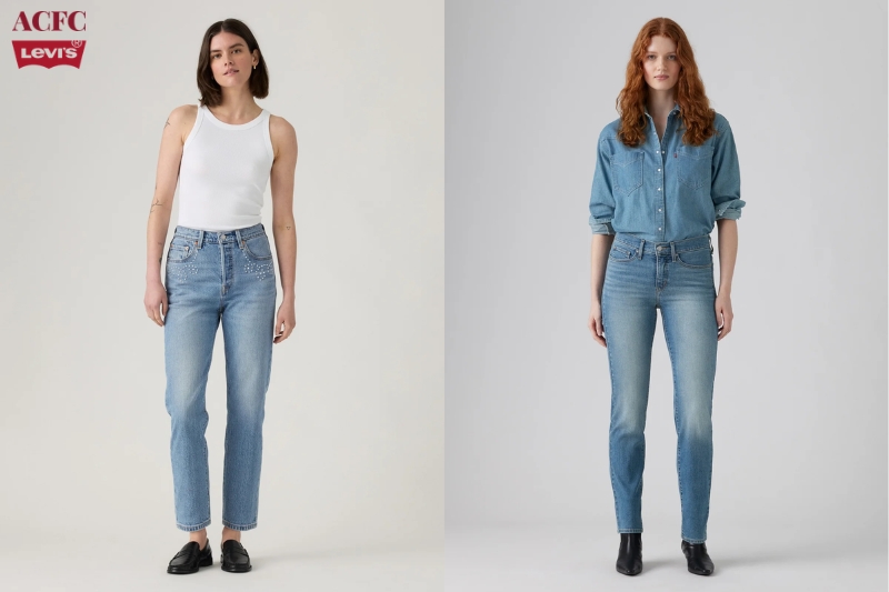 Levi’s Straight Jeans: Dáng Ống Đứng Cho Phong Cách Denim Gọn Gàng, Dễ Mặc