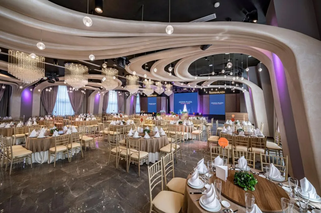 Không gian tiệc cưới tại Asiana Plaza