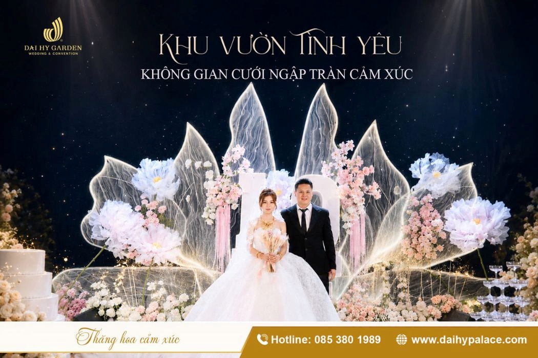Không gian cưới lãng mạn tựa khu vườn cổ tích