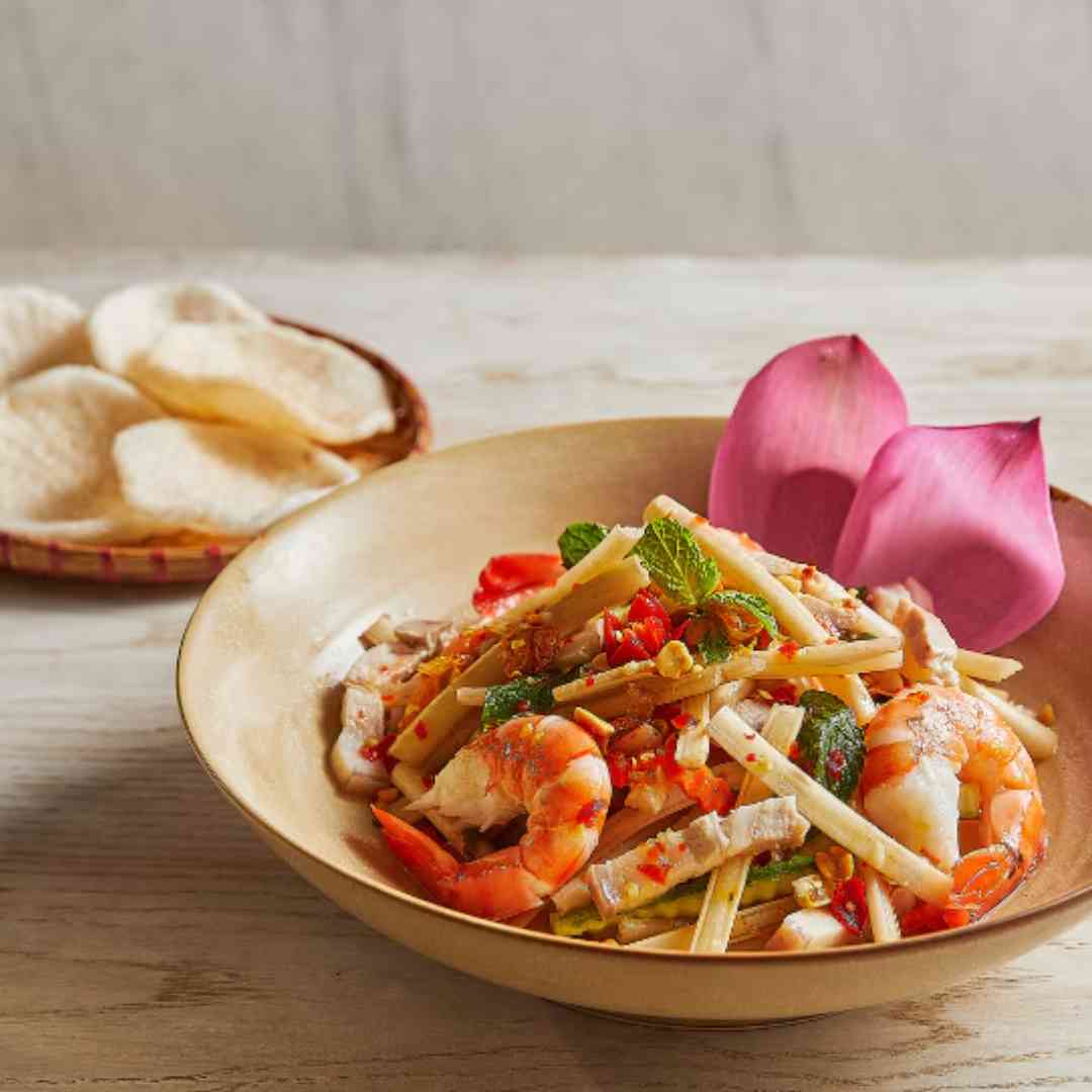 Mẫu thực đơn đám cưới miền Nam với món gỏi khai vị